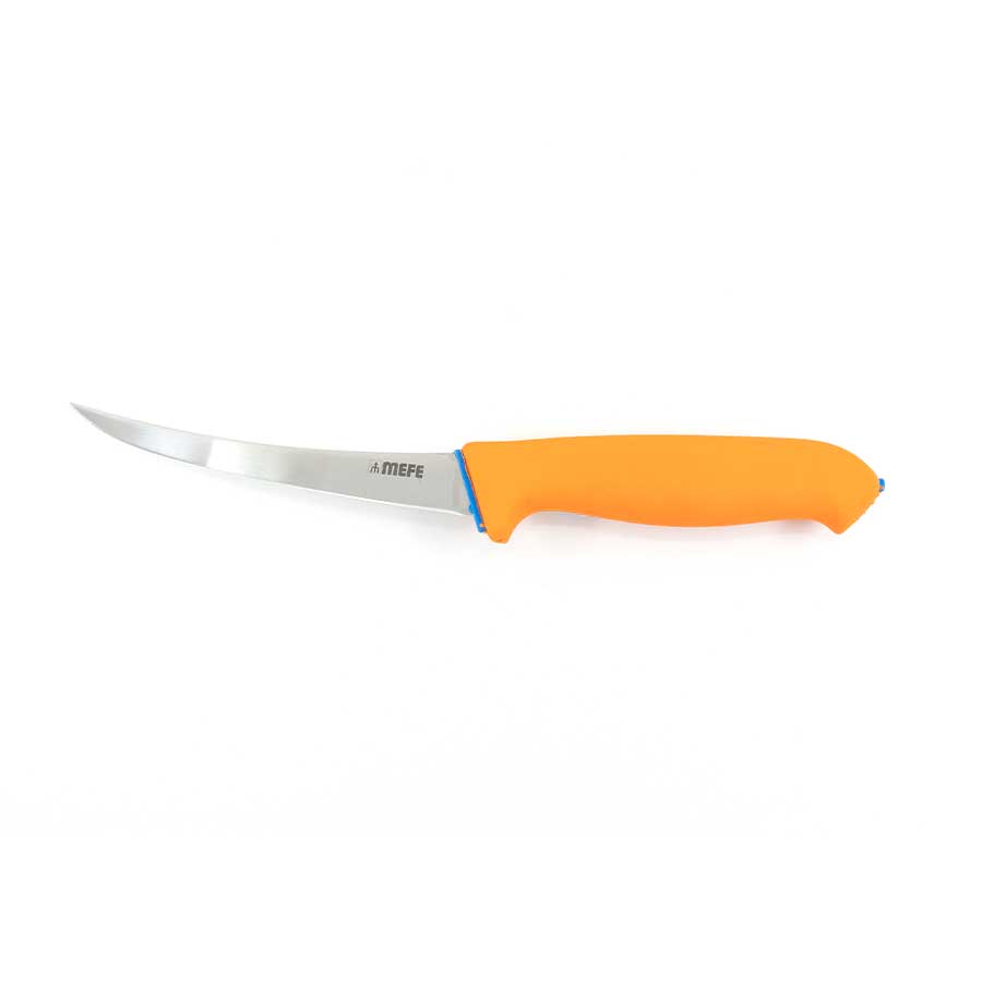 Mitchell Engineering Soft Grip Boning Knife 6" Curved Hollow Ground