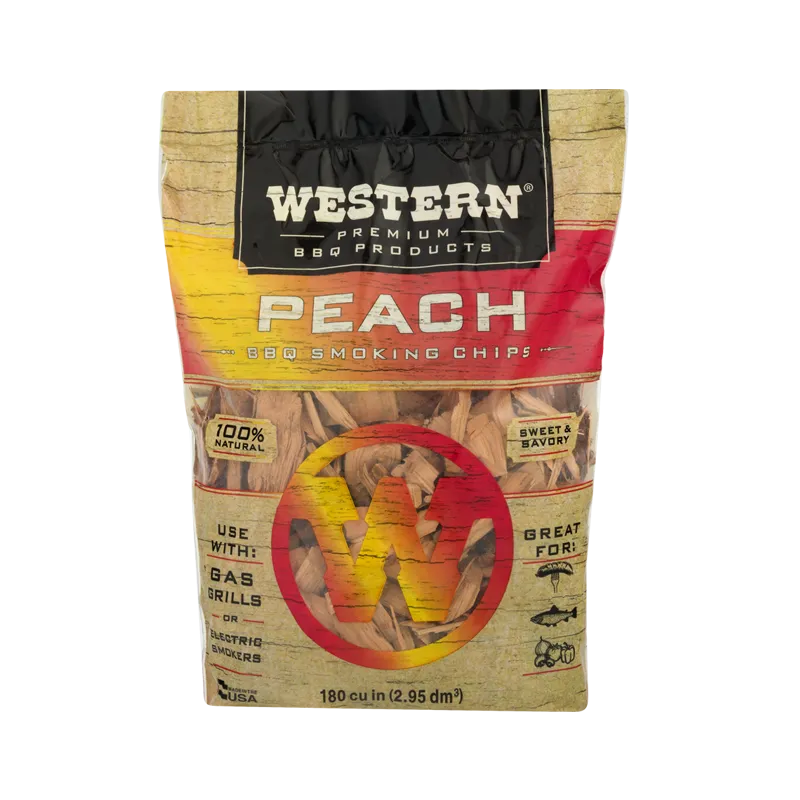 Western BBQ Smoking Chips 750g Peach