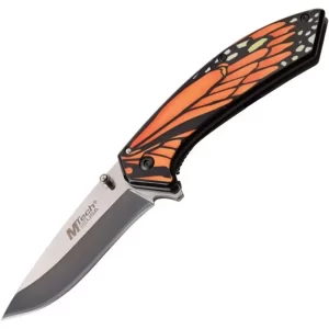 MTech Framelock Pocket Knife Butterfly Orange