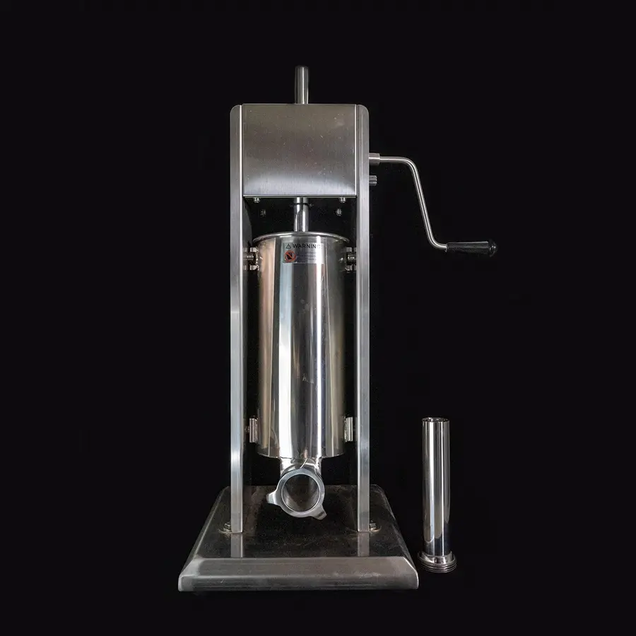 thumbnail image 2 of 2.5 Lb Manual Sausage Stuffer - Vertical Stainless Steel Sausage Maker With Suction Base 2 of 9