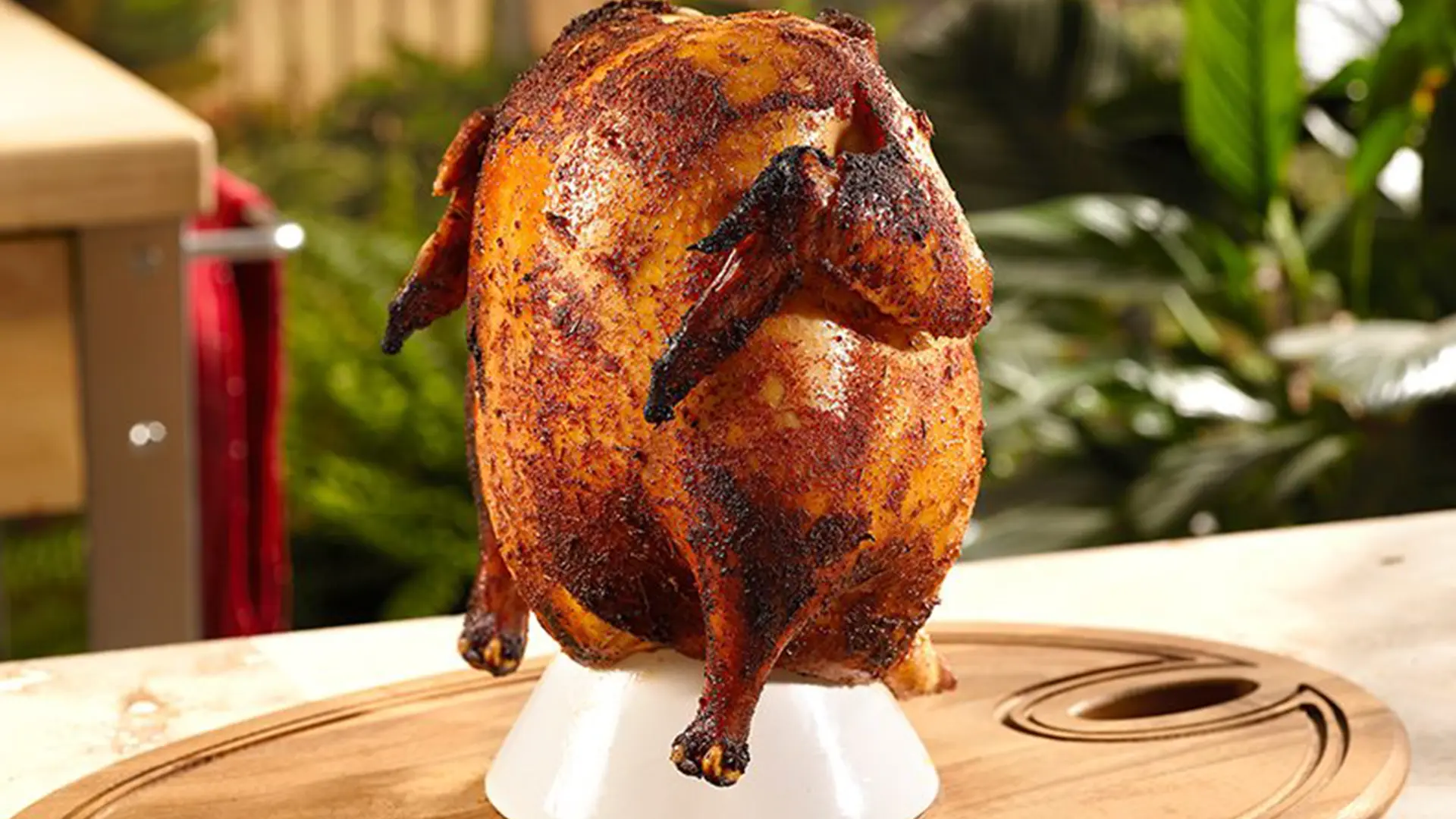 How to cook beer can chicken in a smoker